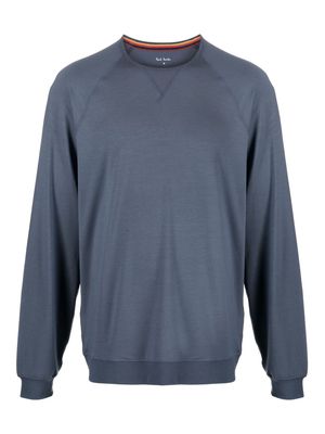 Paul Smith logo-appliqué crew-neck lounge sweatshirt - Grey
