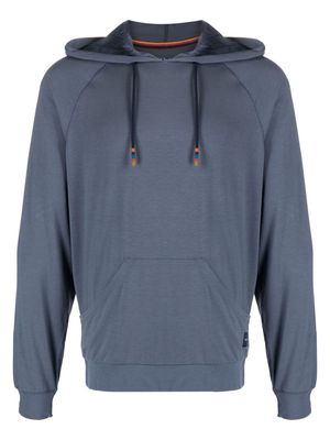 Paul Smith logo-appliqué drawstring lounge hoodie - Grey