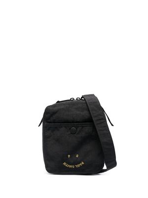 Paul Smith logo-embroidered shoulder bag - Black