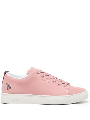 PAUL SMITH logo-patch lace-up trainers - Pink