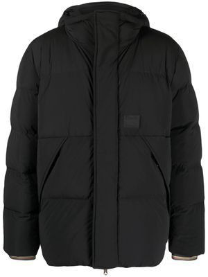Paul Smith logo-patch padded jacket - Black