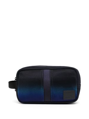 Paul Smith logo-patch zip-up pouch - Blue