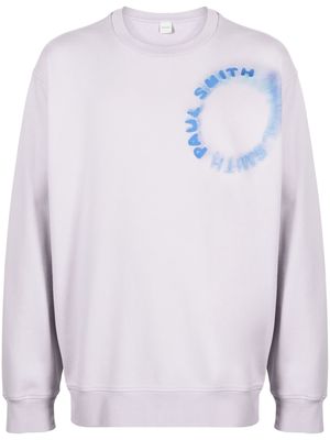 Paul Smith logo-print cotton sweatshirt - Purple