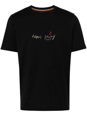 Paul Smith logo-print organic-cotton T-shirt - Black