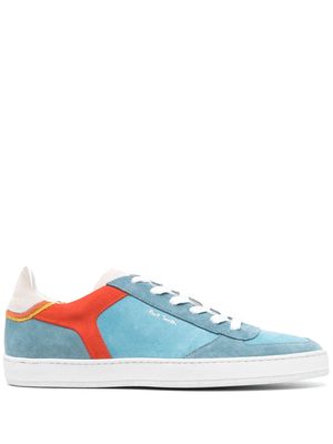 Paul Smith logo-print suede lace-up sneakers - Blue