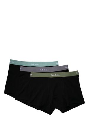 Paul Smith logo-waistband three-pack set - Black
