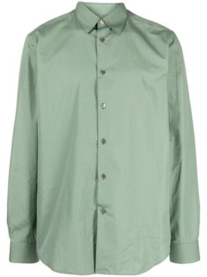 Paul Smith long-sleeve cotton shirt - Green