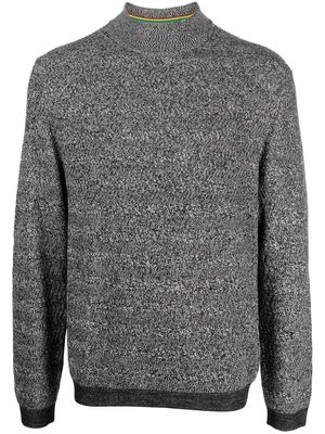 Paul Smith melange-knit design jumper - Black