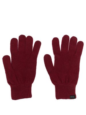 Paul Smith merino-cashmere knit gloves - Red