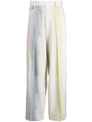 Paul Smith mid-rise wide-leg wool trousers - Neutrals