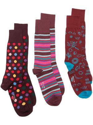 Paul Smith mix-print set of socks - Multicolour