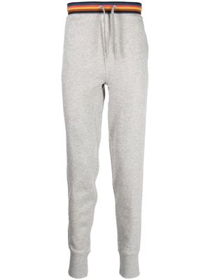 Paul Smith multi-stripe drawstring-waist trousers - Grey