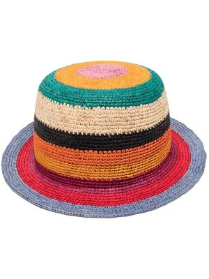 Paul Smith multicoloured raffia bucket hat