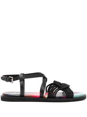 Paul Smith Nishio crochet-strap sandals - Black