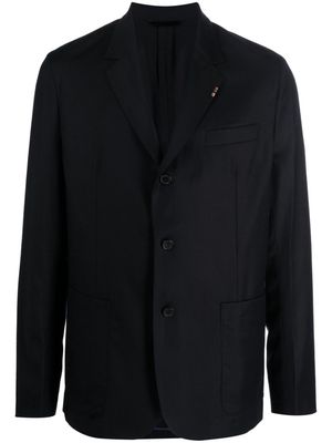 Paul Smith notched-lapels single-breasted blazer - Blue