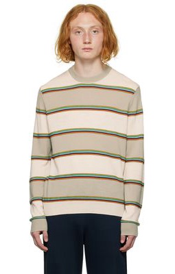 Paul Smith Off-White Stripe Sweater