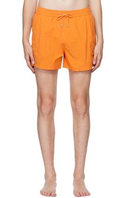 Paul Smith Orange Artist Stripe Swim Shorts