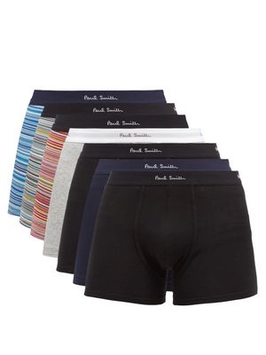Paul Smith - Pack Of Seven Cotton-blend Boxer Briefs - Mens - Multi