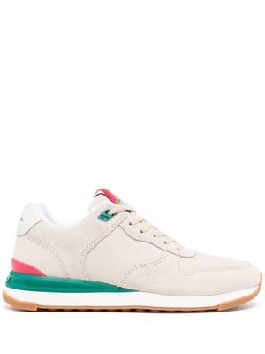 Paul Smith panelled lace-up sneakers - White