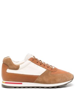 Paul Smith panelled leather low-top sneakers - Brown