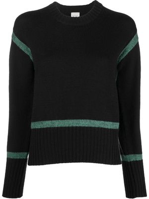 Paul Smith panelled wool-blend jumper - Black