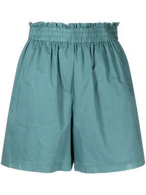 Paul Smith paperbag-waist cotton shorts - Green