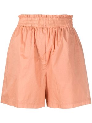 Paul Smith paperbag-waist cotton shorts - Orange