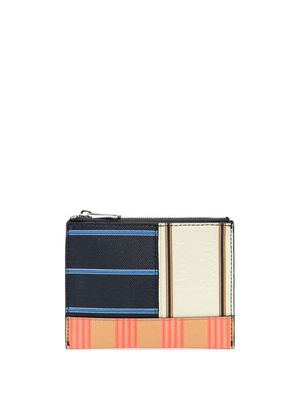 Paul Smith patchwork-print zipped wallet - Black