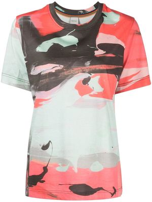 Paul Smith patterned short-sleeved T-shirt - Pink