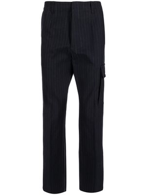Paul Smith pinstripe straight-leg trousers - Black