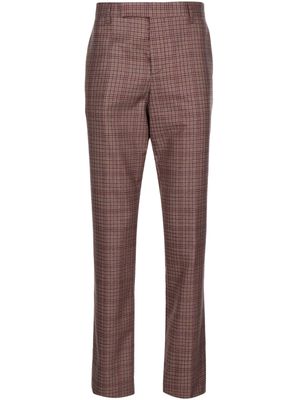Paul Smith plaid-check tailored trousers - Brown