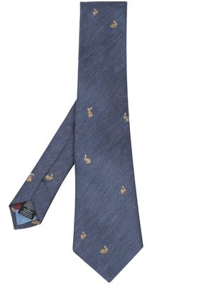 Paul Smith pointed silk tie - Blue