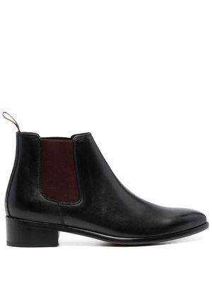 Paul Smith pointed toe leather boots - Black