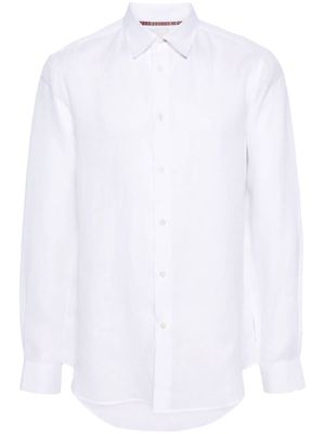 Paul Smith poplin linen shirt - White