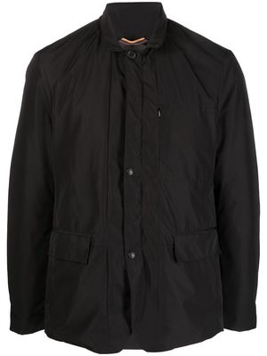 Paul Smith press-stud fastening shirt jacket - Black