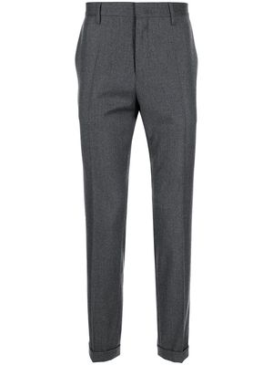 Paul Smith pressed-crease wool-blend tailored trousers - Grey