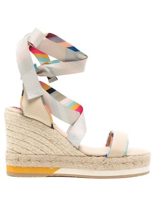 Paul Smith Quilan 50mm Swirl-print sandals - Neutrals