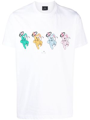 Paul Smith rabbit-print cotton T-shirt - White