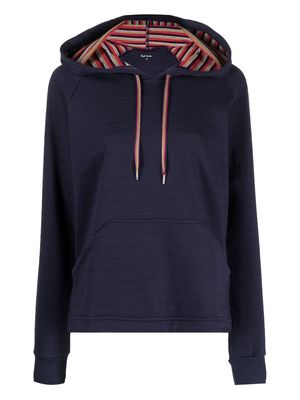 Paul Smith raglan-sleeve loungewear hoodie - Blue