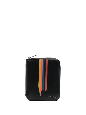 Paul Smith rainbow-print logo-stamp wallet - Black