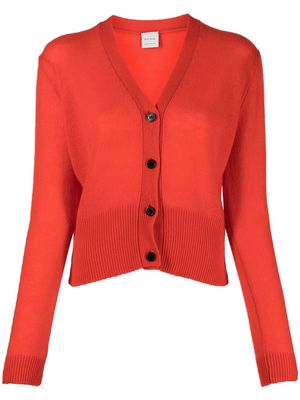 Paul Smith ribbed cashmere cardigan - Red