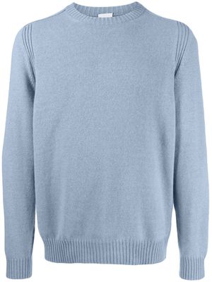 Paul Smith ribbed-trim lambs wool jumper - Blue