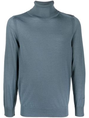 Paul Smith roll neck knitted sweater - Blue