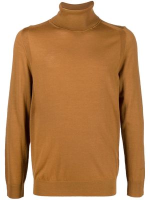 Paul Smith roll neck knitted sweater - Brown