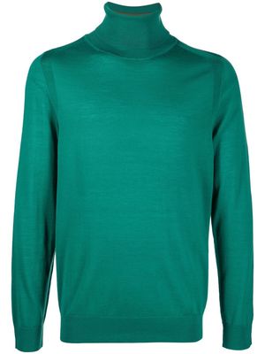 Paul Smith roll neck knitted sweater - Green