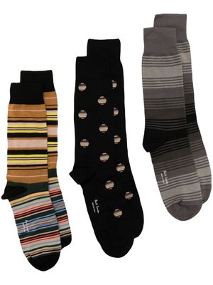 Paul Smith set-of-three socks - Multicolour