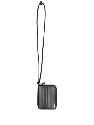 Paul Smith Shadow Stripe zipped leather wallet - Black
