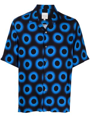 Paul Smith short-sleeve geometric-print shirt - Blue
