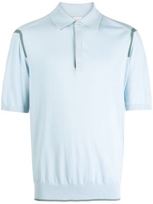 Paul Smith short-sleeve organic cotton polo shirt - Blue