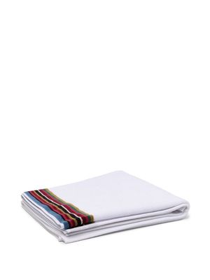 Paul Smith Signature Stripe bath towel - White